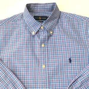 👔👔Ralph Lauren+1👔 Blue Label Plaid Classic Fit size L